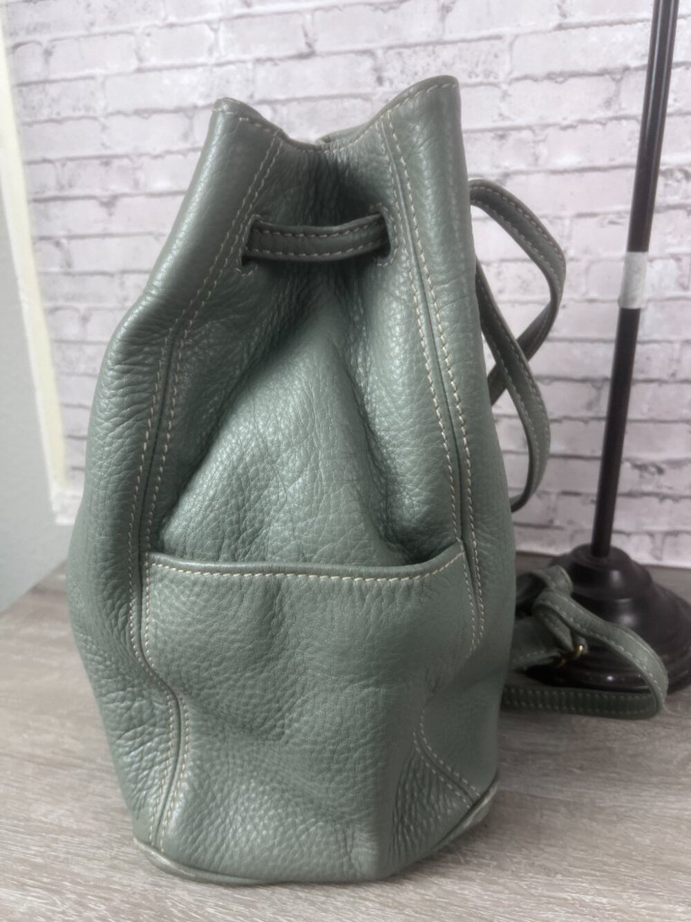 Rare Color COACH Vintage Sonoma Sling Bag Natural Grain Leather Crossbody 4922 - Picture 3 of 6